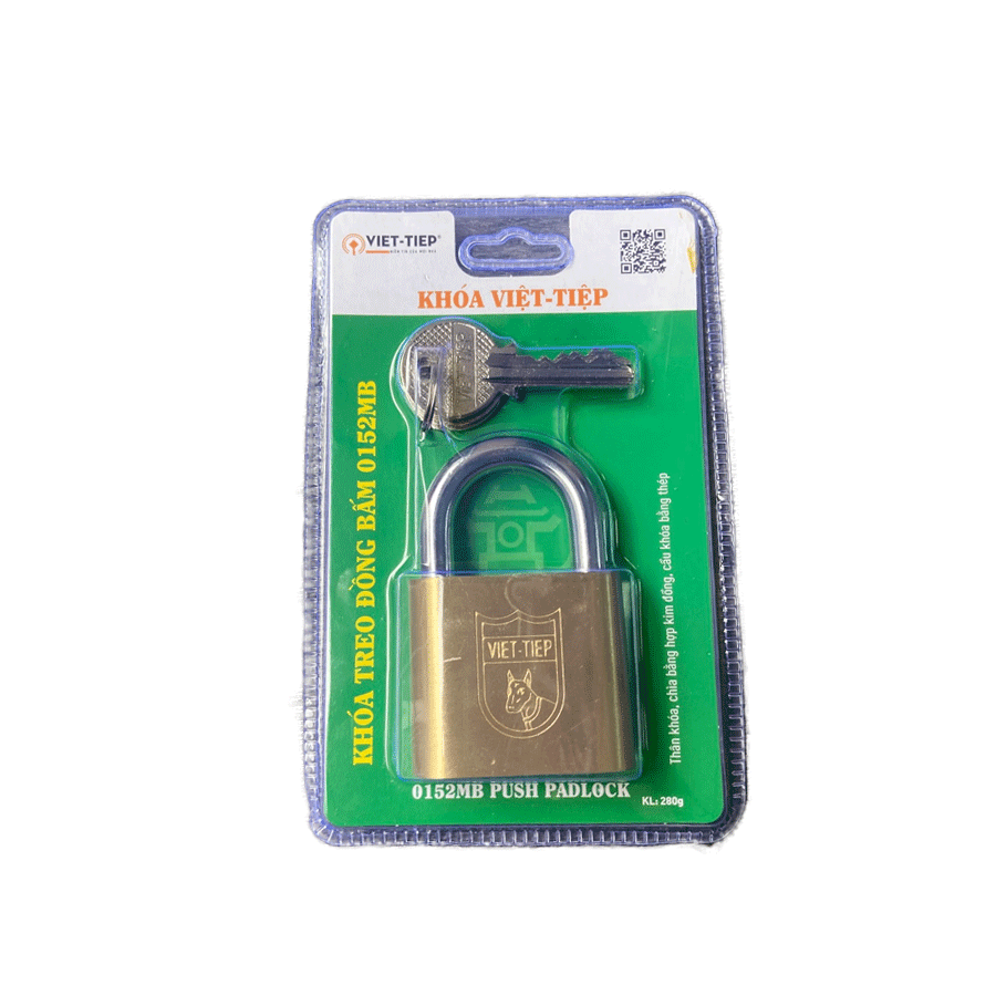 KHÓA TREO ĐỒNG BẤM VIỆT TIỆP 0152MB