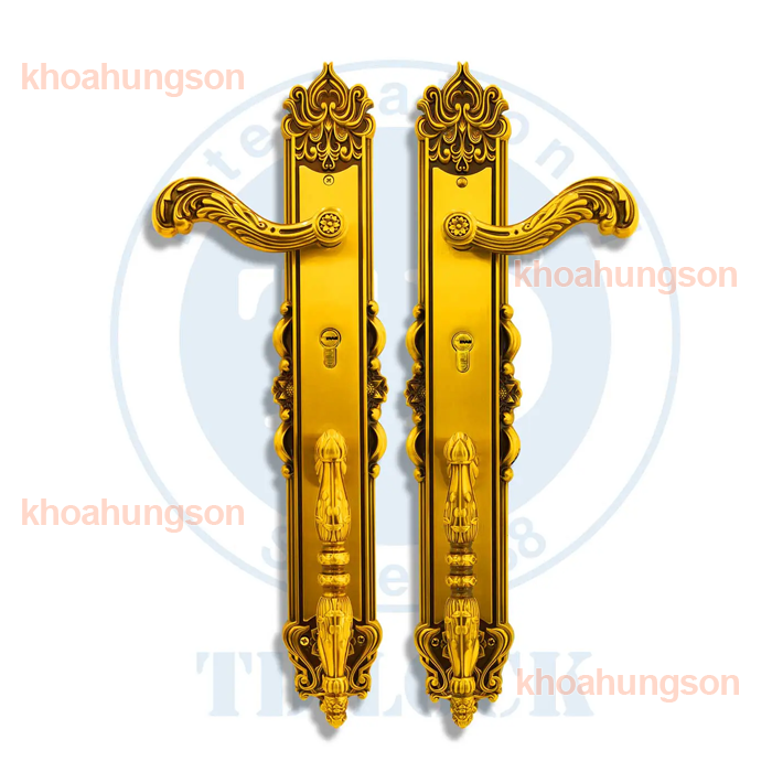 KHÓA CỬA SẢNH ĐỒNG THAU TRUNG DŨNG LOTUS BPH-274541-2