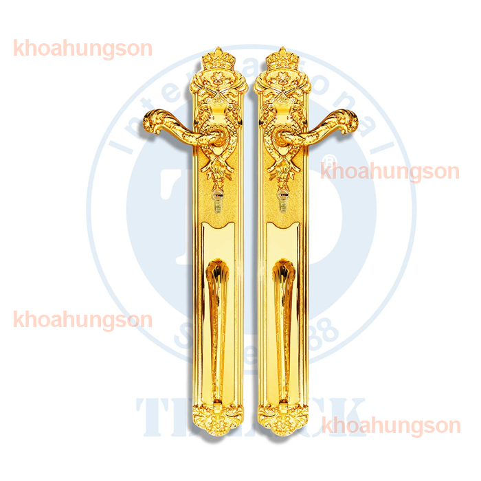 KHÓA CỬA SẢNH ĐỒNG THAU TRUNG DŨNG KING CROWN-BPH-126510-G GOLD