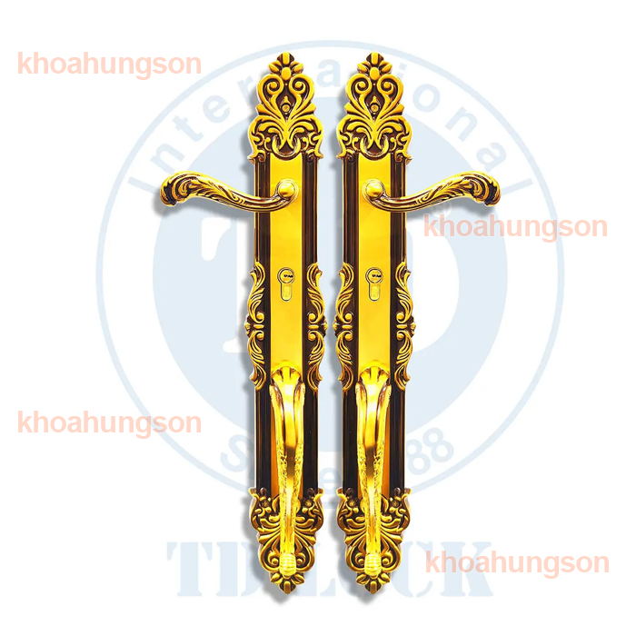 KHÓA CỬA SẢNH ĐỒNG THAU TRUNG DŨNG CORONA-BPH-184284-2
