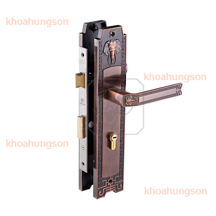 KHÓA TAY NẮM CỬA ĐI HỢP KIM HUY HOÀNG EX 8528 ĐẠI