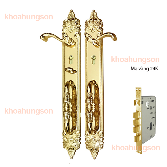 KHÓA ĐẠI SẢNH ELUPO ELA25001-CXL (24K)- CÀNH NHO TAY GẠT
