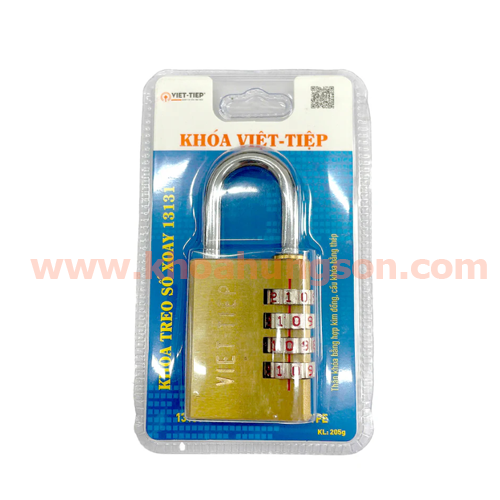 KHÓA TREO SỐ XOAY ĐỒNG THAU VIỆT TIỆP 13131 ( Cầu 6)