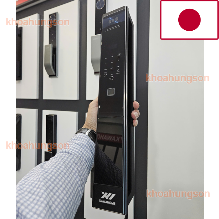 KHÓA CỬA VÂN TAY NHẬN DIỆN KHUÔN MẶT KAWA-KT69F FACE ID 3D