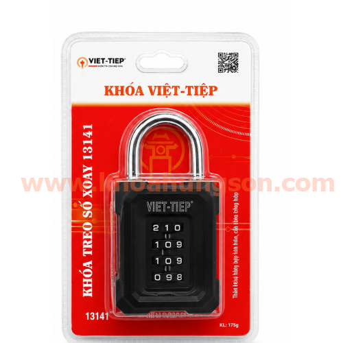 KHÓA TREO SỐ XOAY THEN BẤM VIỆT TIỆP 13141 (Cầu 7)