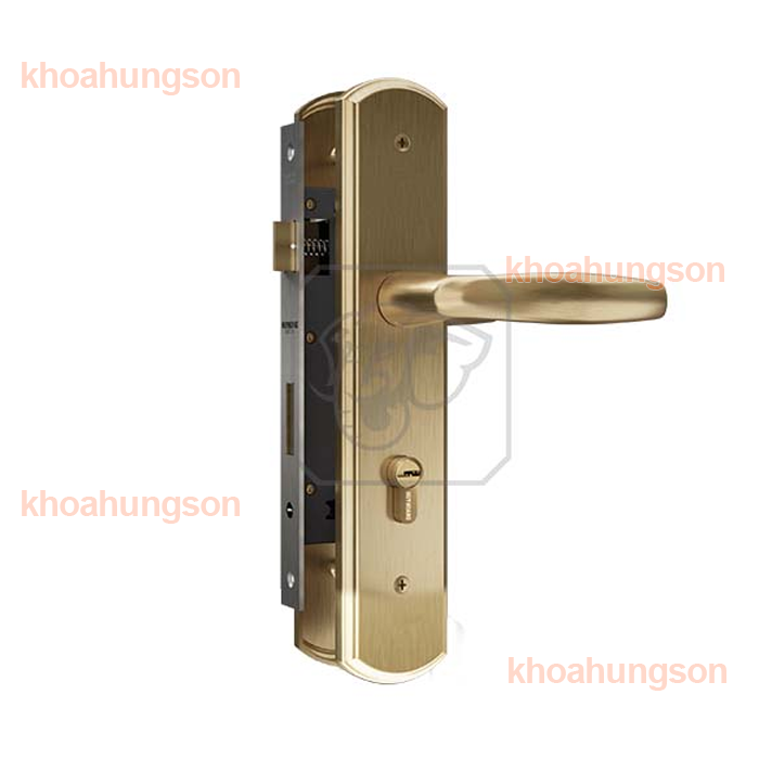 KHÓA TAY NẮM CỬA ĐI ĐỒNG THAU HUY HOÀNG HCX 8566 ĐẠI