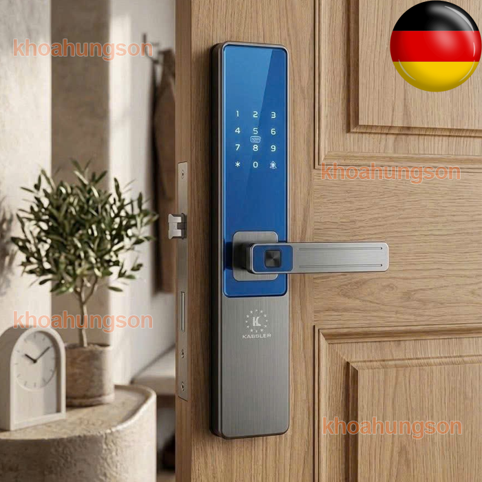 KHÓA CỬA THÔNG MINH VÂN TAY KASSLER KL-567 CNC (APP WIFI)