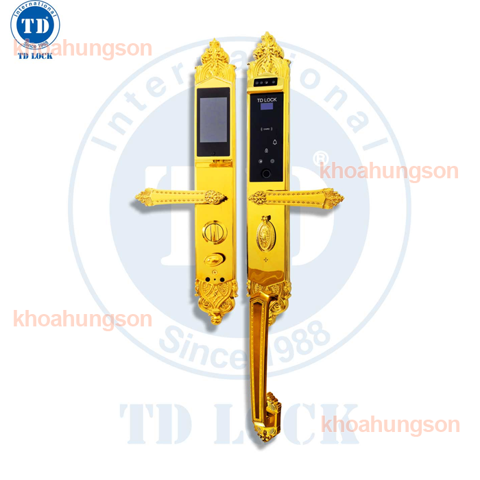 KHÓA ĐIỆN TỬ THÔNG MINH CỬA GỖ TRUNG DŨNG BSM-488489-GOLD